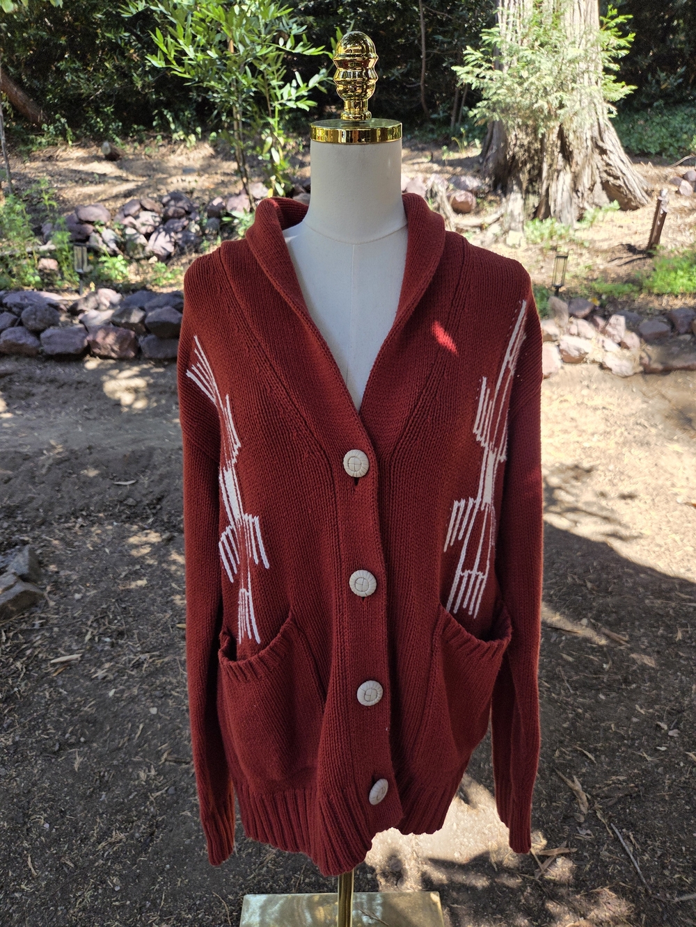 Idyllwind Miranda Lambert Soaring Eagle Button Cardigan Sweater Size Large